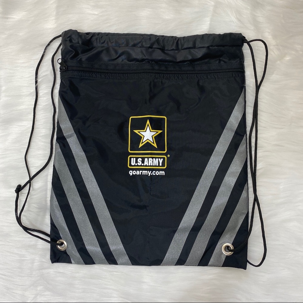 Go Army Drawstring Backpack Black